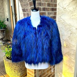 Faux fur crop coats